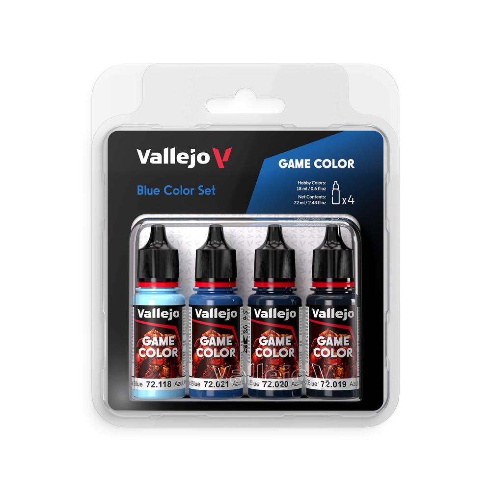 Vallejo - Game Color - 4 Colors - Blue Color Set