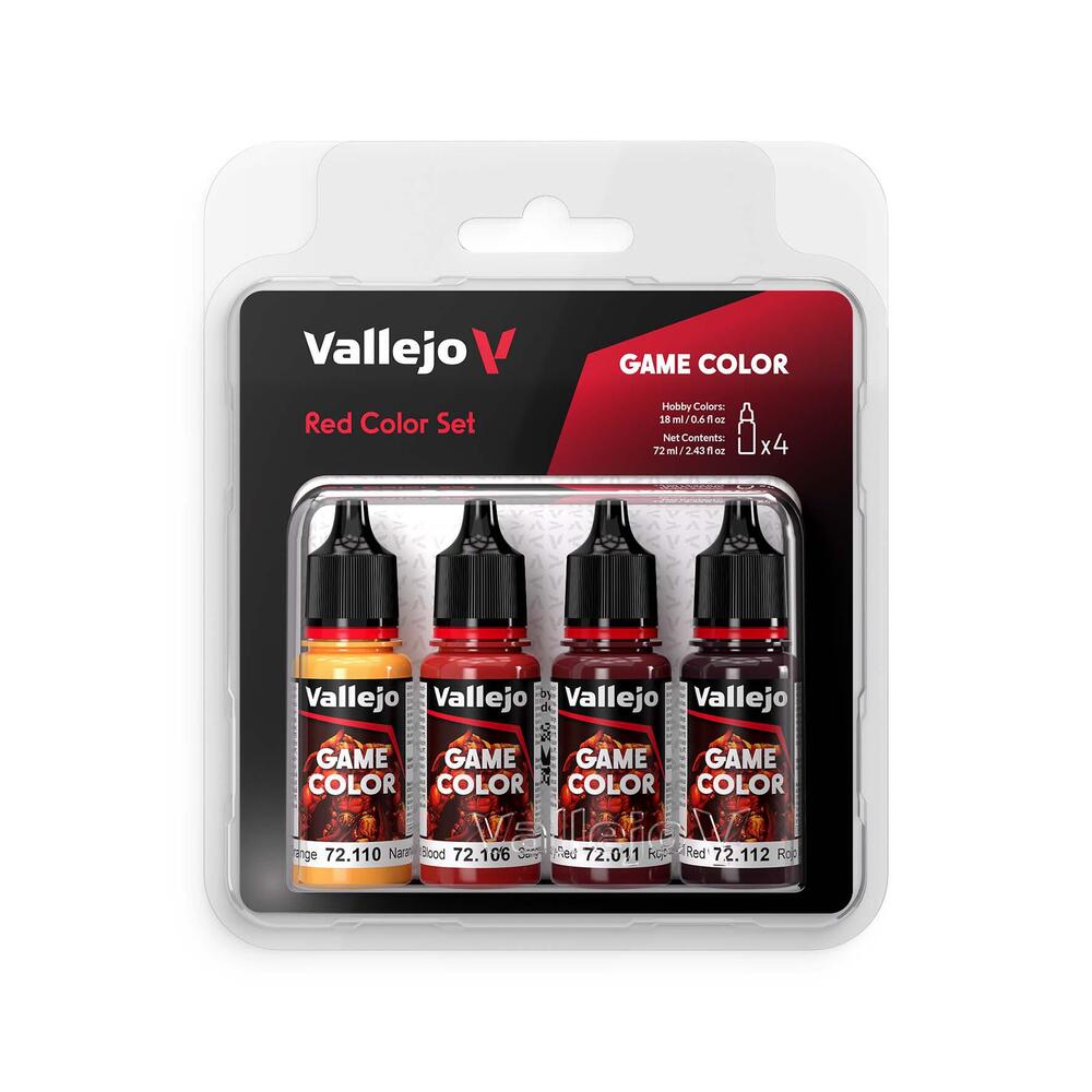 Vallejo - Game Color - 4 Colors - Red Color Set