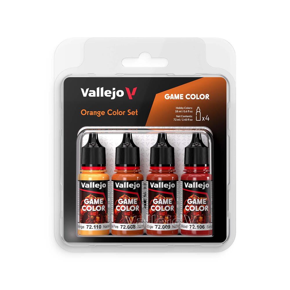 Vallejo - Game Color - 4 Colors - Orange Color Set