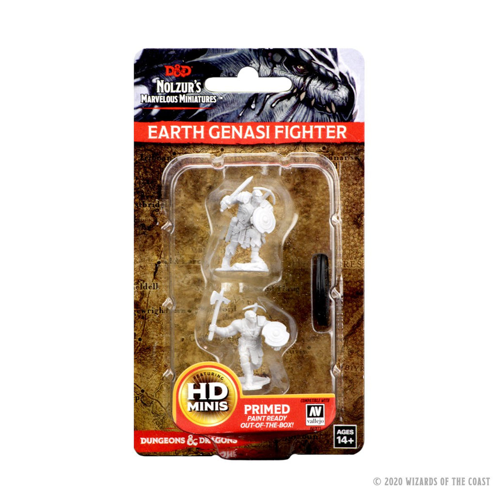 D&D Nolzur’s Marvelous Miniatures: Earth Genasi Male Fighter
