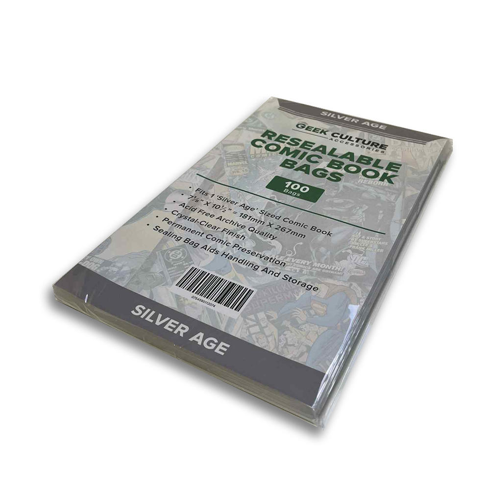 Geek Culture - Comic Bag Resealable Silver Age (100ct)