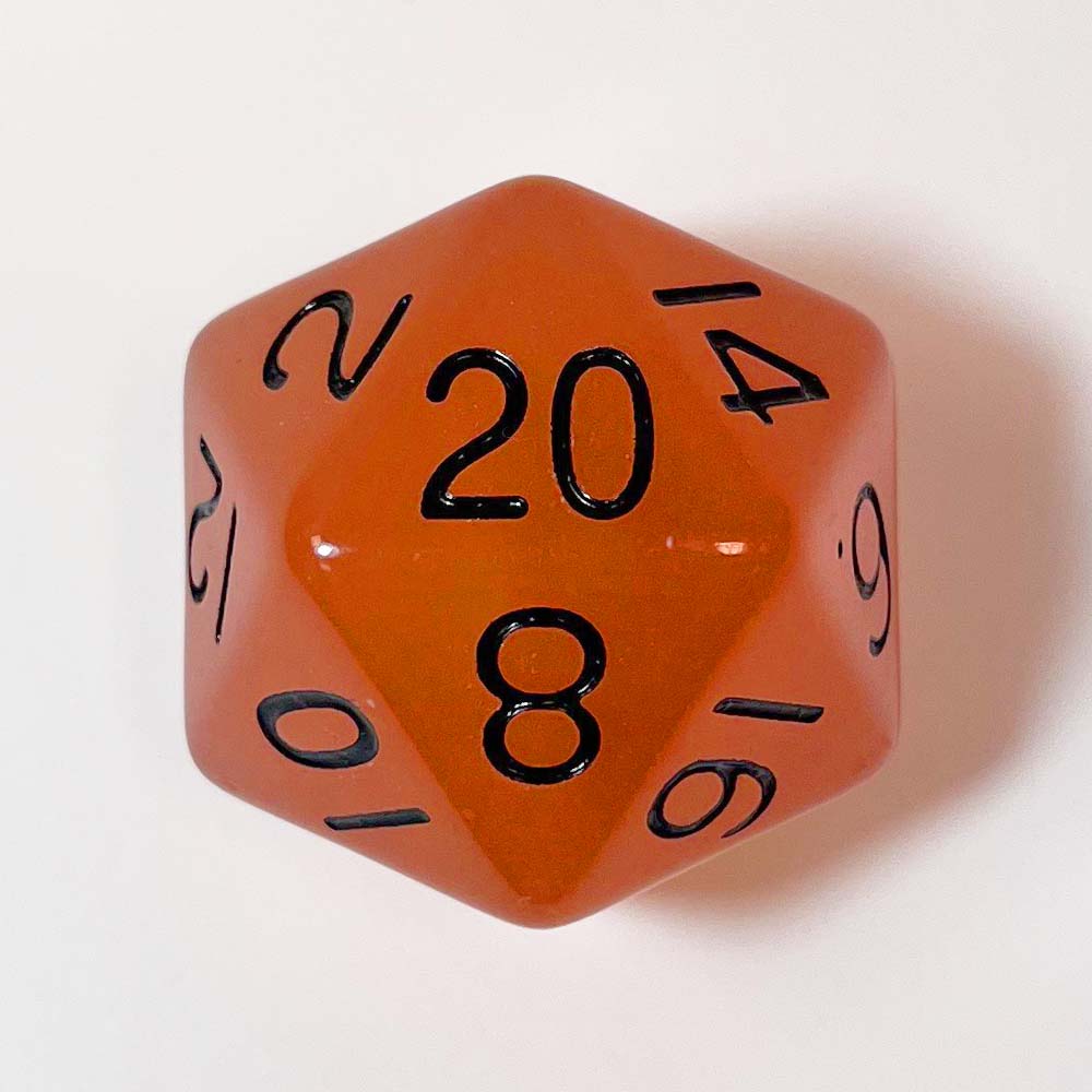 MDG - Mega Acrylic d20: Glow Orange