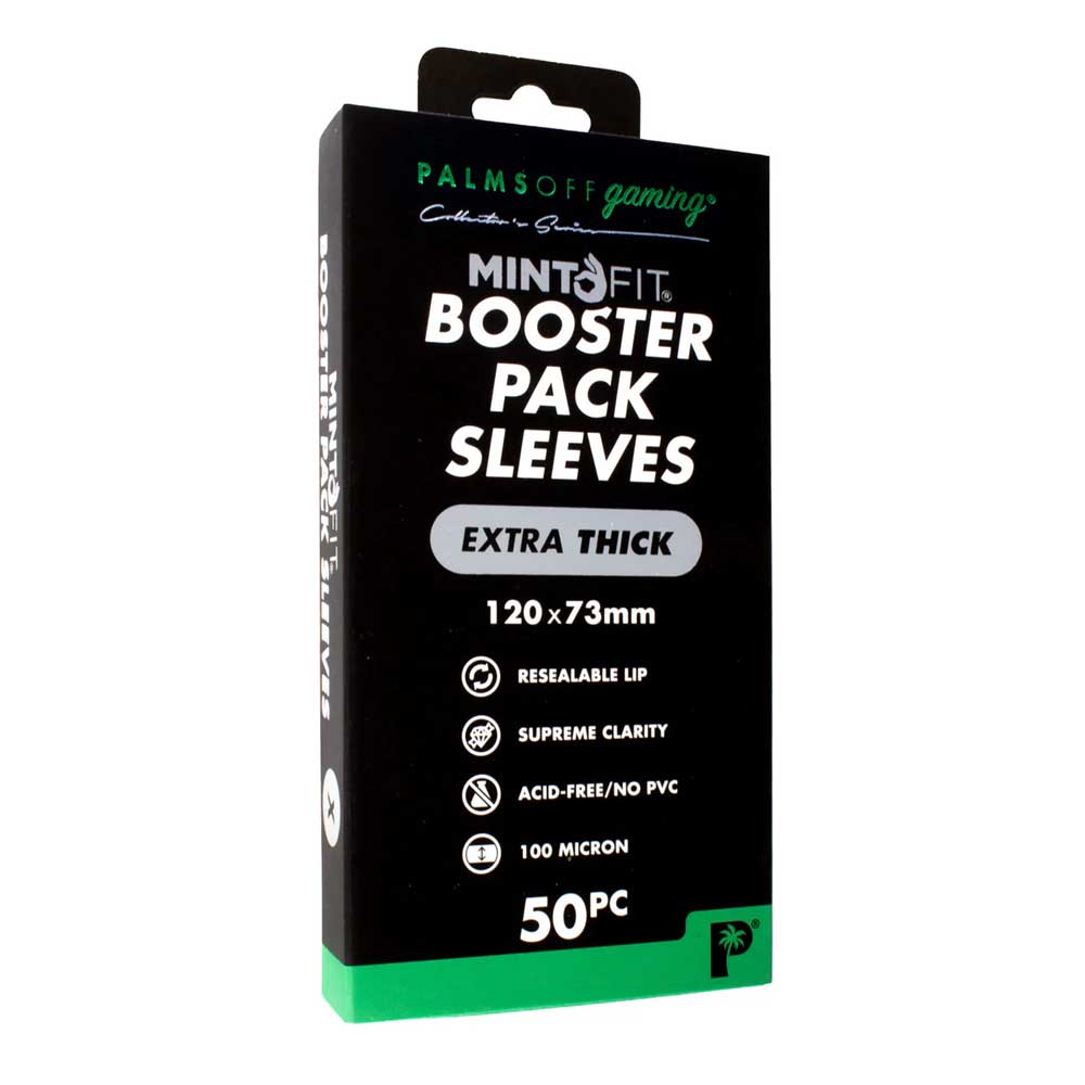 Palms Off Booster Pack Mint-Fit Sleeves - Extra Thick - 50pc