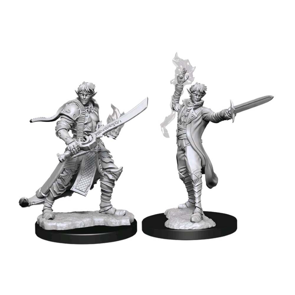 Pathfinder Battles Deep Cuts: Male Elf Magus (Magic user)