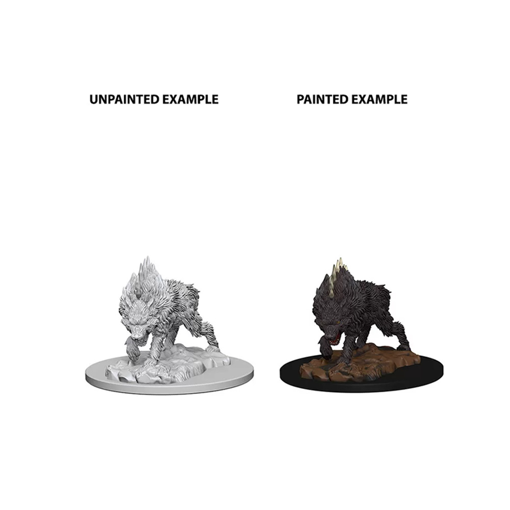 Pathfinder Deep Cuts Unpainted Minis: Dire Wolf