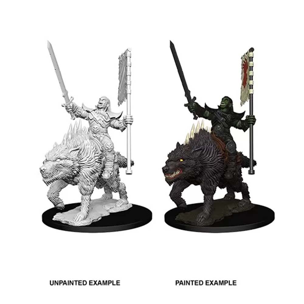 Pathfinder Deep Cuts: Orc on Dire Wolf