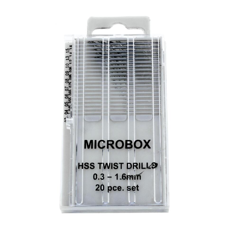 Vallejo - Hobby Tools - Microbox drill set (20) 0.3-1.6mm