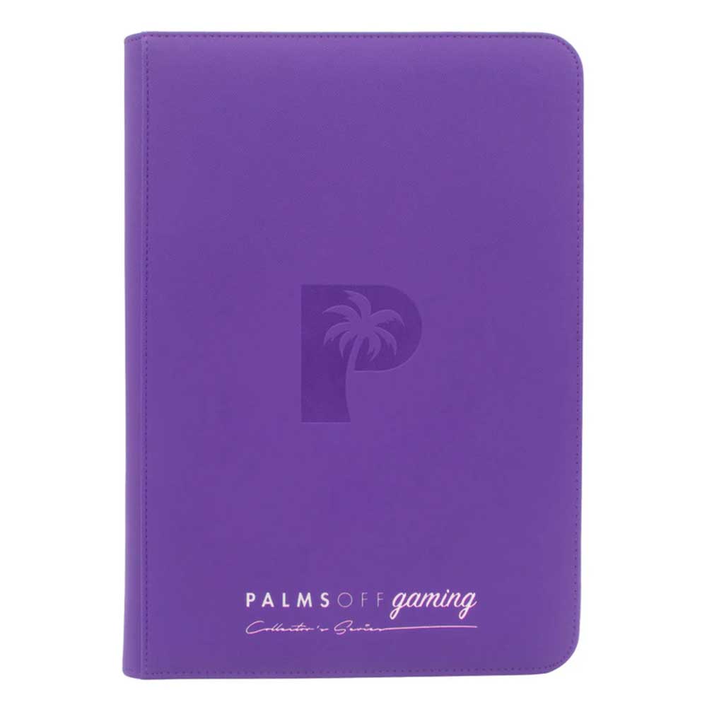 Palms Off Collector's Series Top Loader Zip Binder - Purple