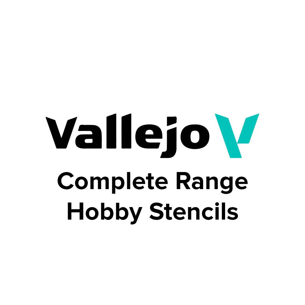 Vallejo - Complete Range - Hobby Stencils (30 refs. x 4 units) (Stand with Stock)