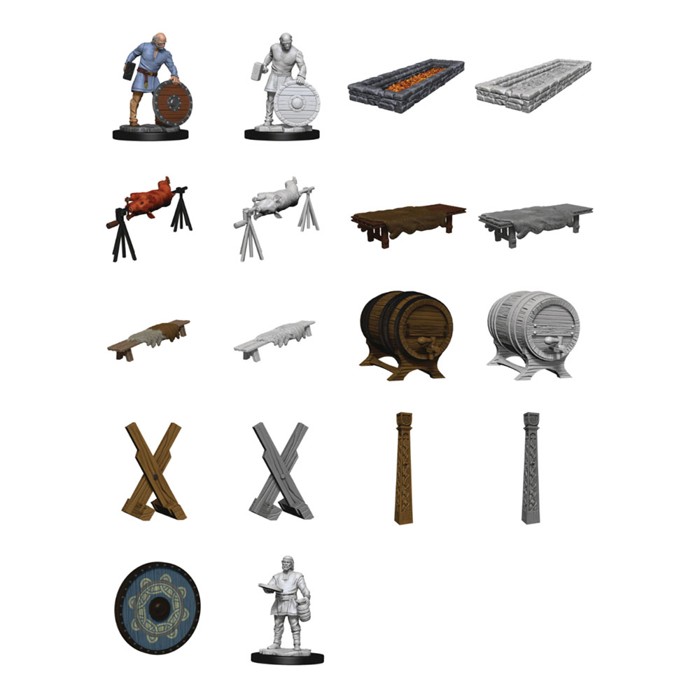 Wizkids Deep Cuts Unpainted Miniatures: Vikings