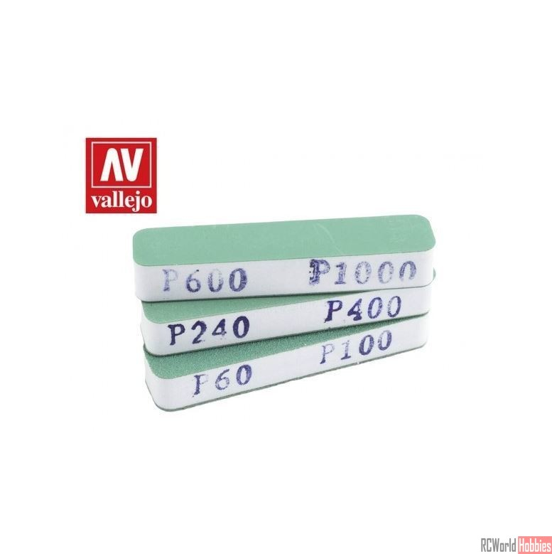 Vallejo - Hobby Tools - FlexiSander Dual Grit x3 (90x19x12mm)