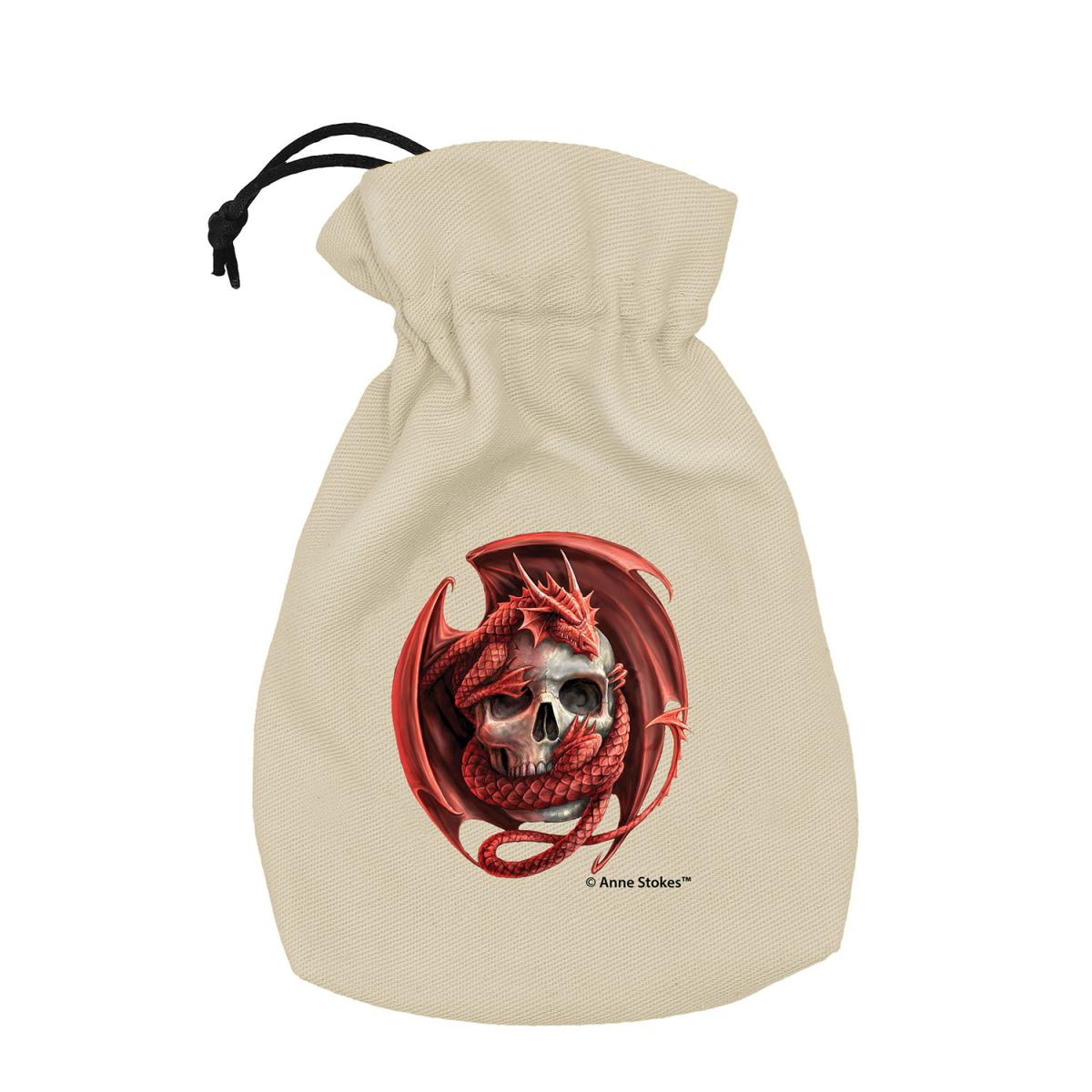 Anne Stokes Dice Pouch: Skull Embrace