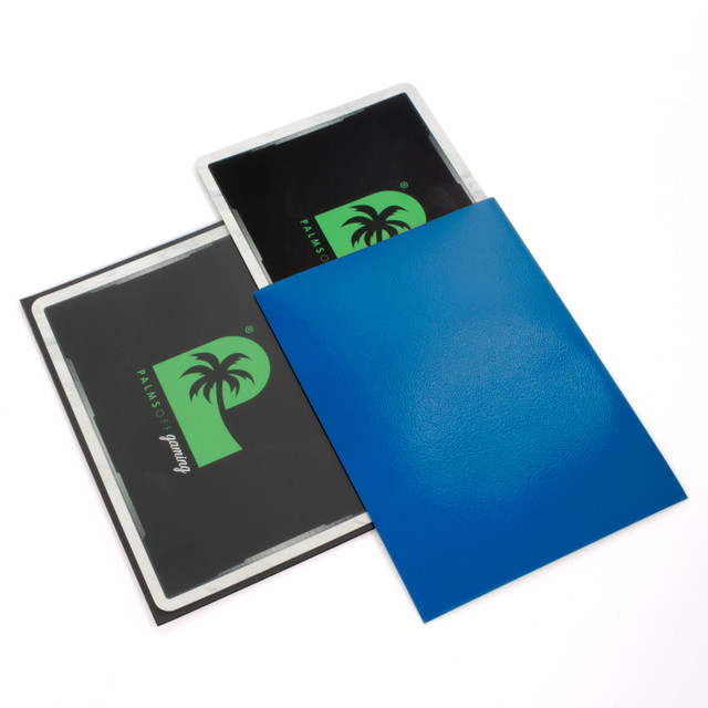 Palms Off Blackout Deck Sleeves (100) Blue - Image 2
