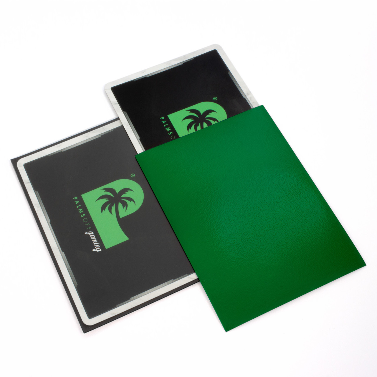 Palms Off Blackout Deck Sleeves (100) Green - Image 2