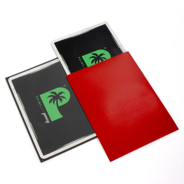 Palms Off Blackout Deck Sleeves (100) Red - Image 2
