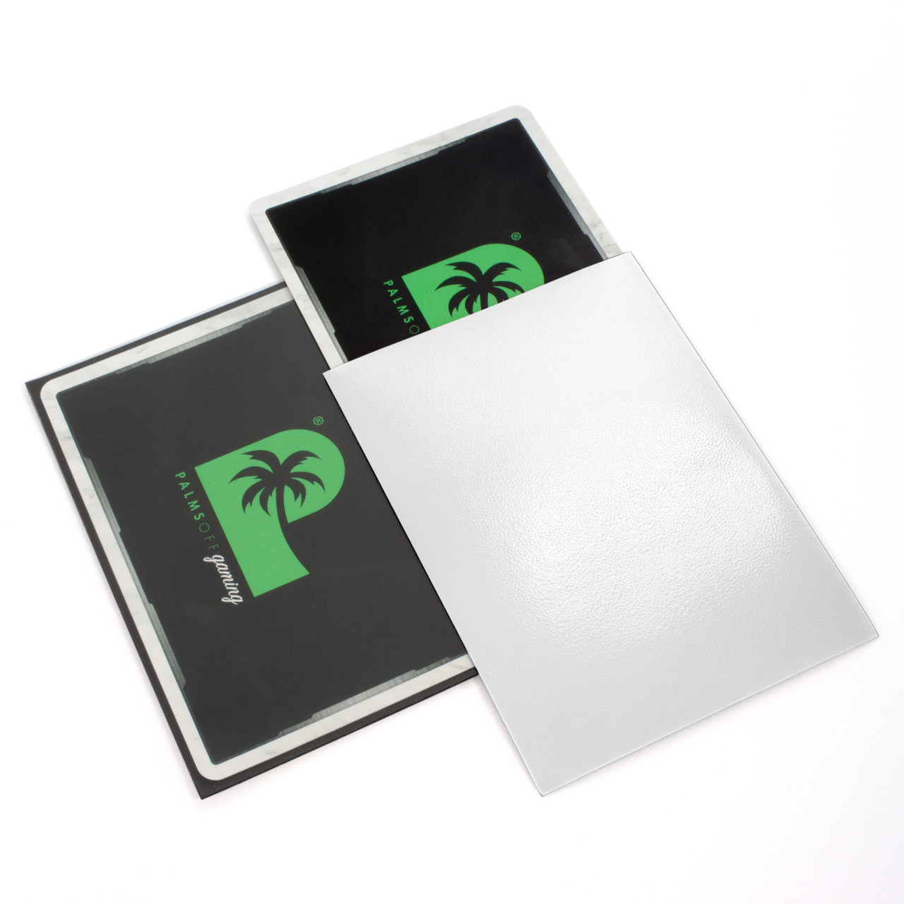 Palms Off Blackout Deck Sleeves (100) White - Image 2