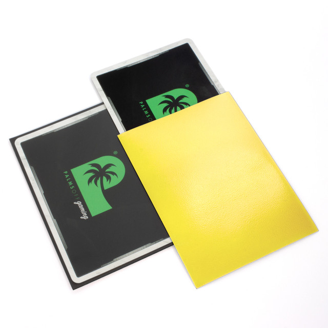 Palms Off Blackout Deck Sleeves (100) Yellow - Image 2