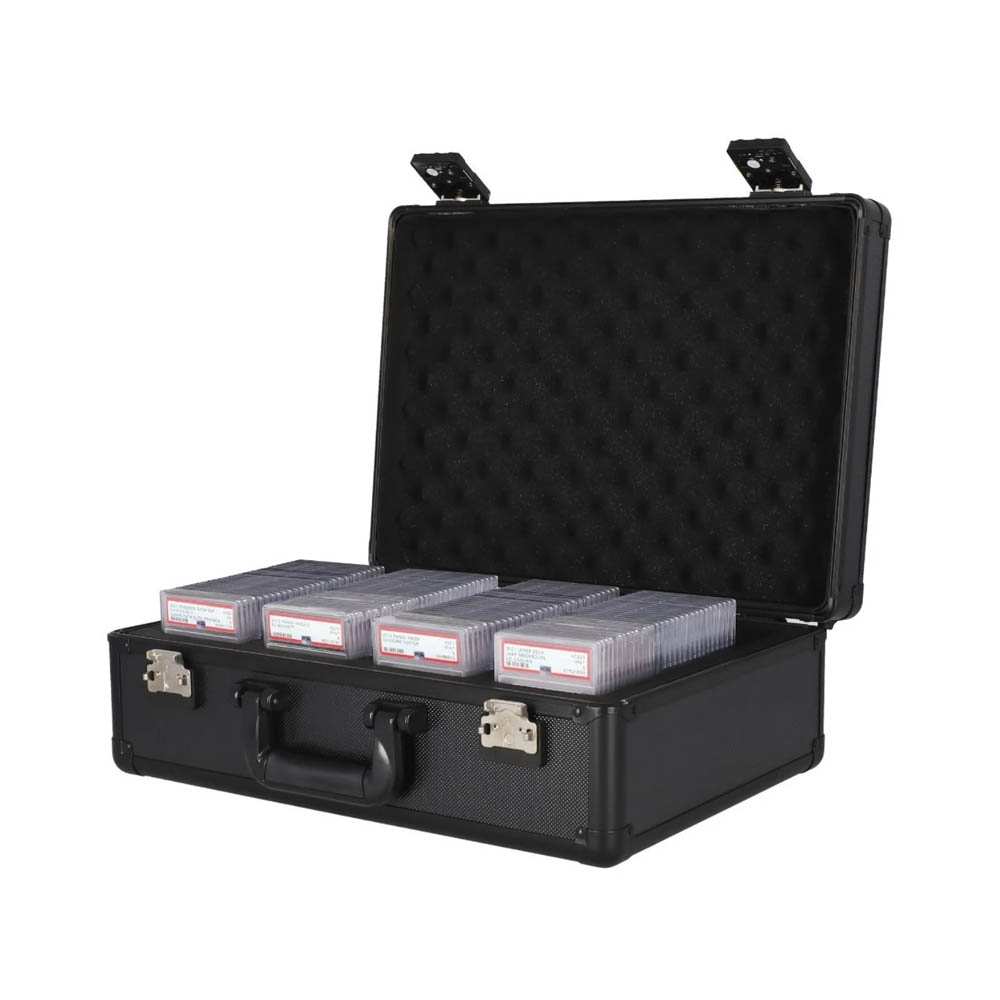 BCW Graded Lock Case - Four Row (Black)