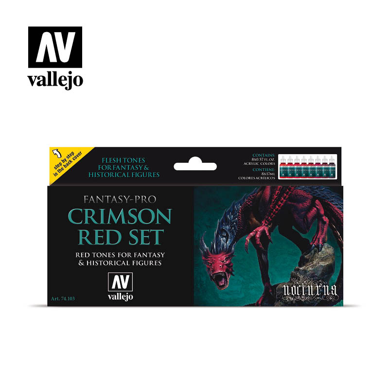 Vallejo - Game Color - Crimson Red 8 Color Set
