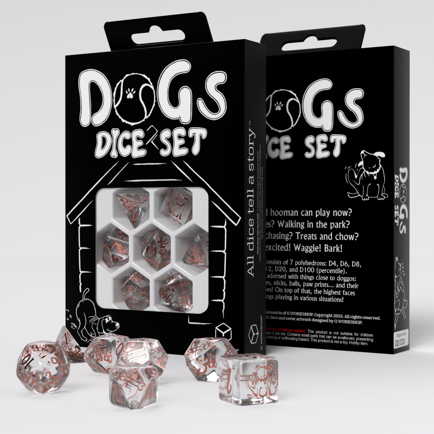 QW - Dogs Dice Set: Bubbles