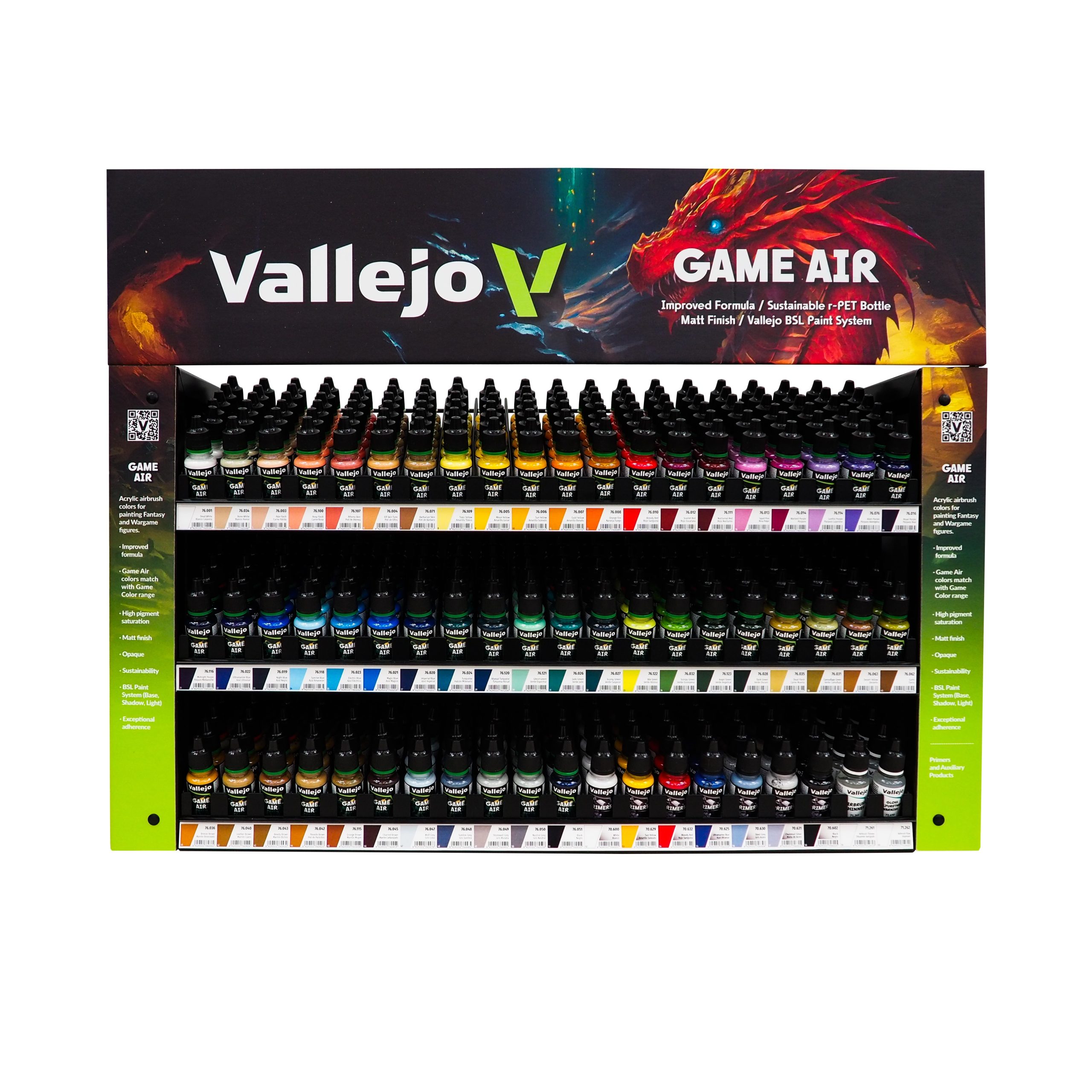 Vallejo - Game Air - Complete Range Stand Display (Stand with Stock)