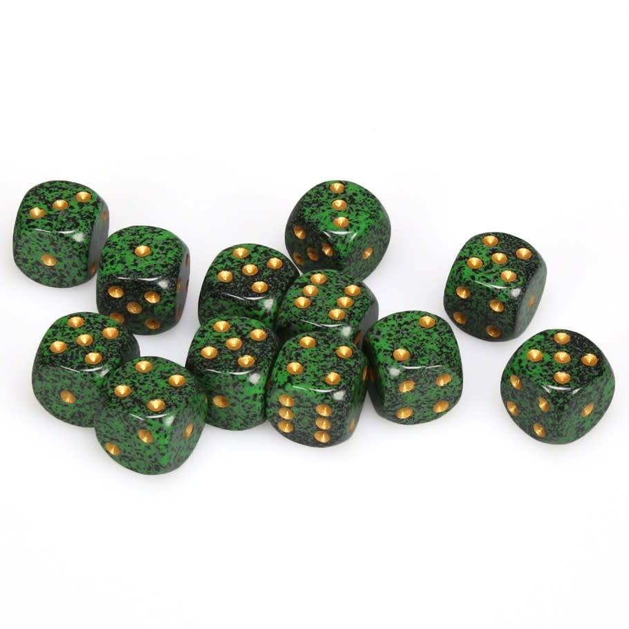 Chessex - Speckled 16mm d6 Golden Recon Dice Block (12 dice)
