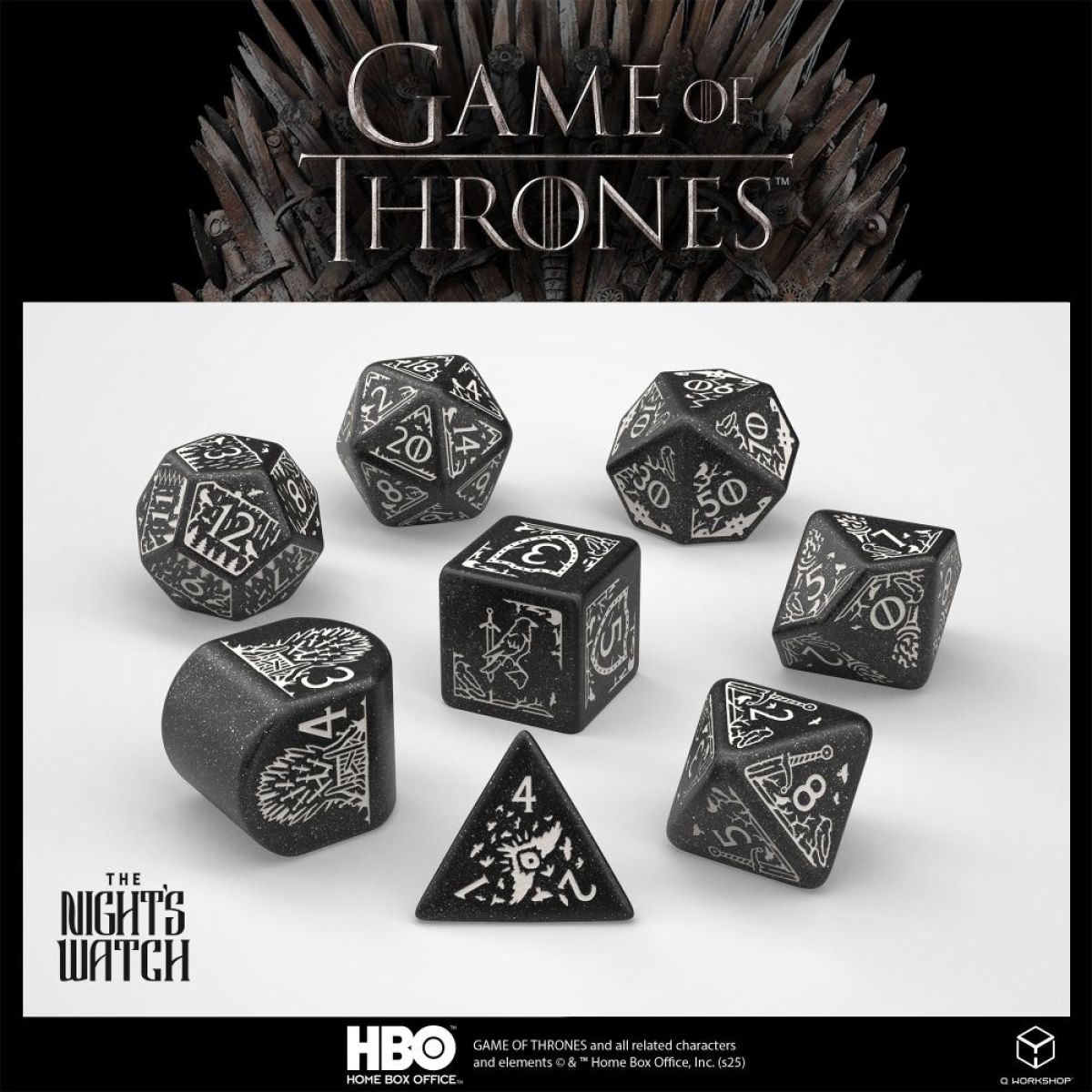 QW – Game of Thrones Dice Set: Night's Watch