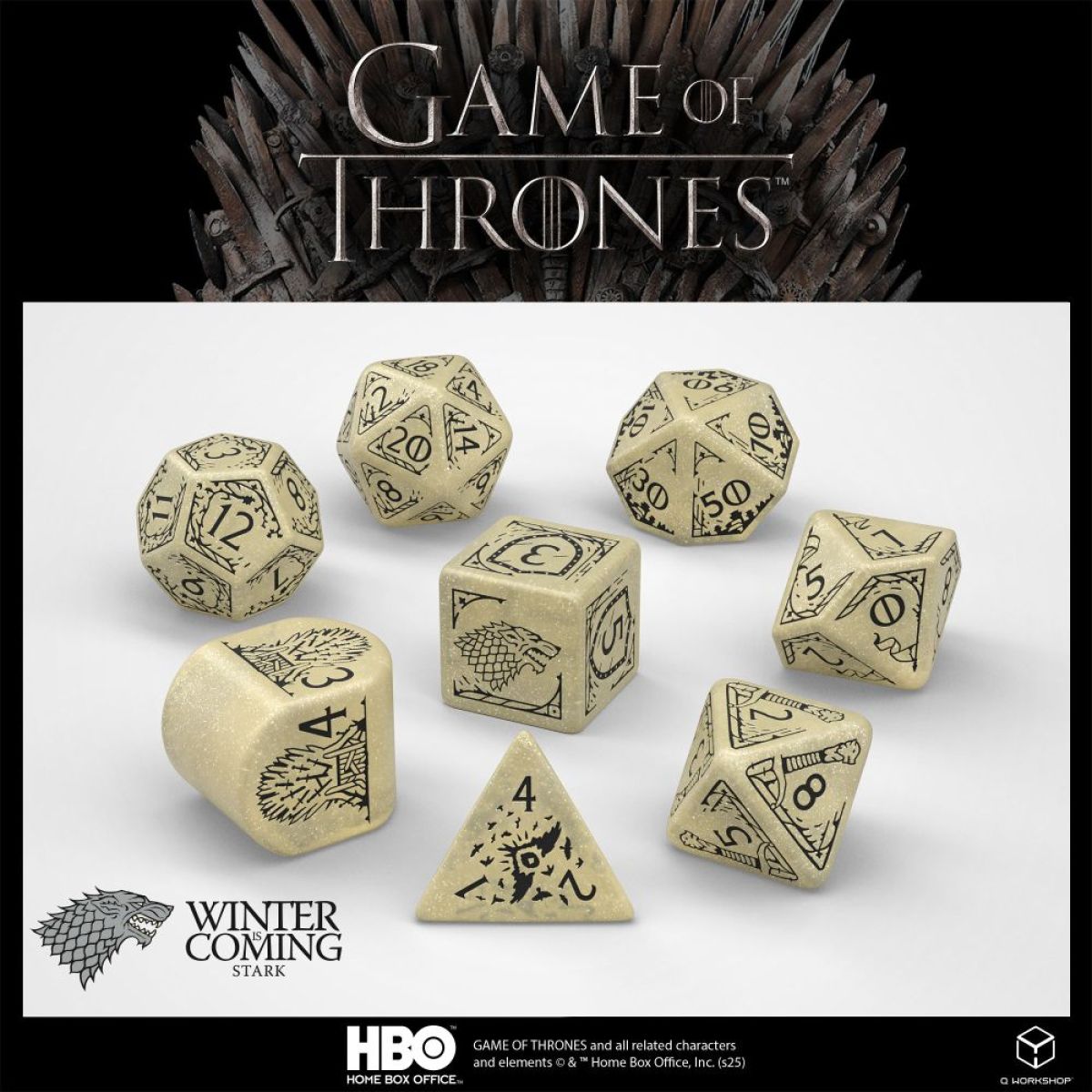 QW – Game of Thrones Dice Set: Stark