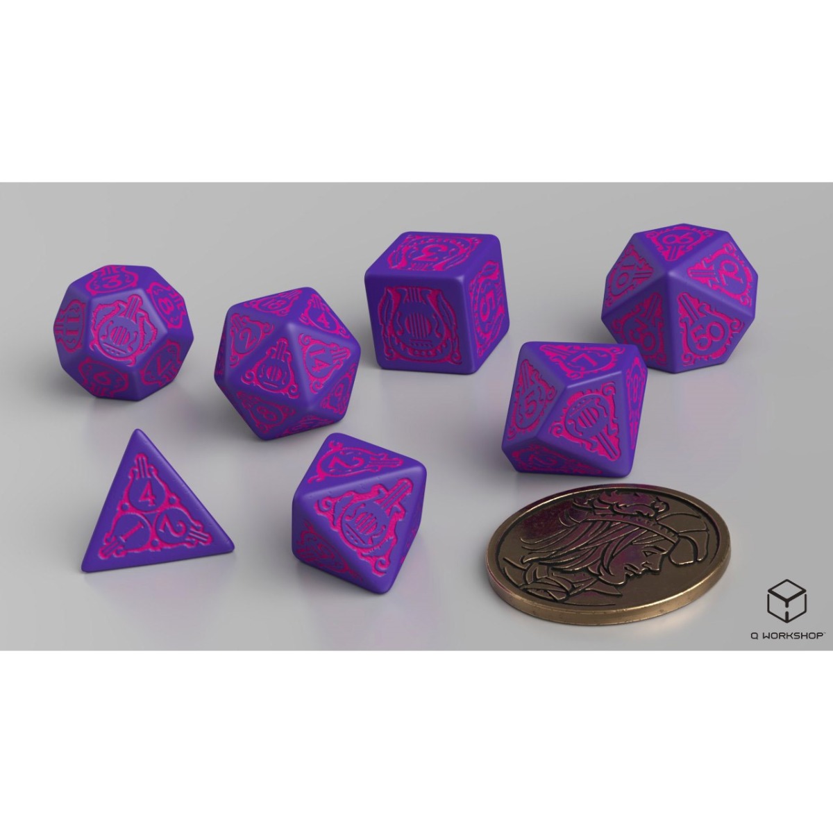 QW - The Witcher Dice Set. Dandelion - Viscount de Lettenhove