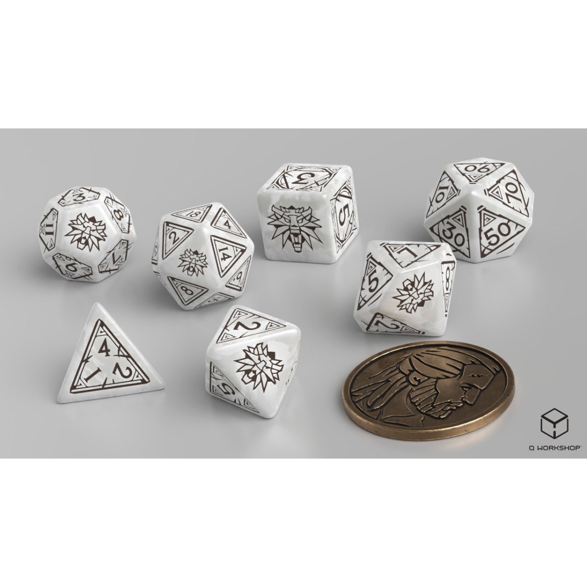 QW - The Witcher Dice Set. Geralt - The White Wolf