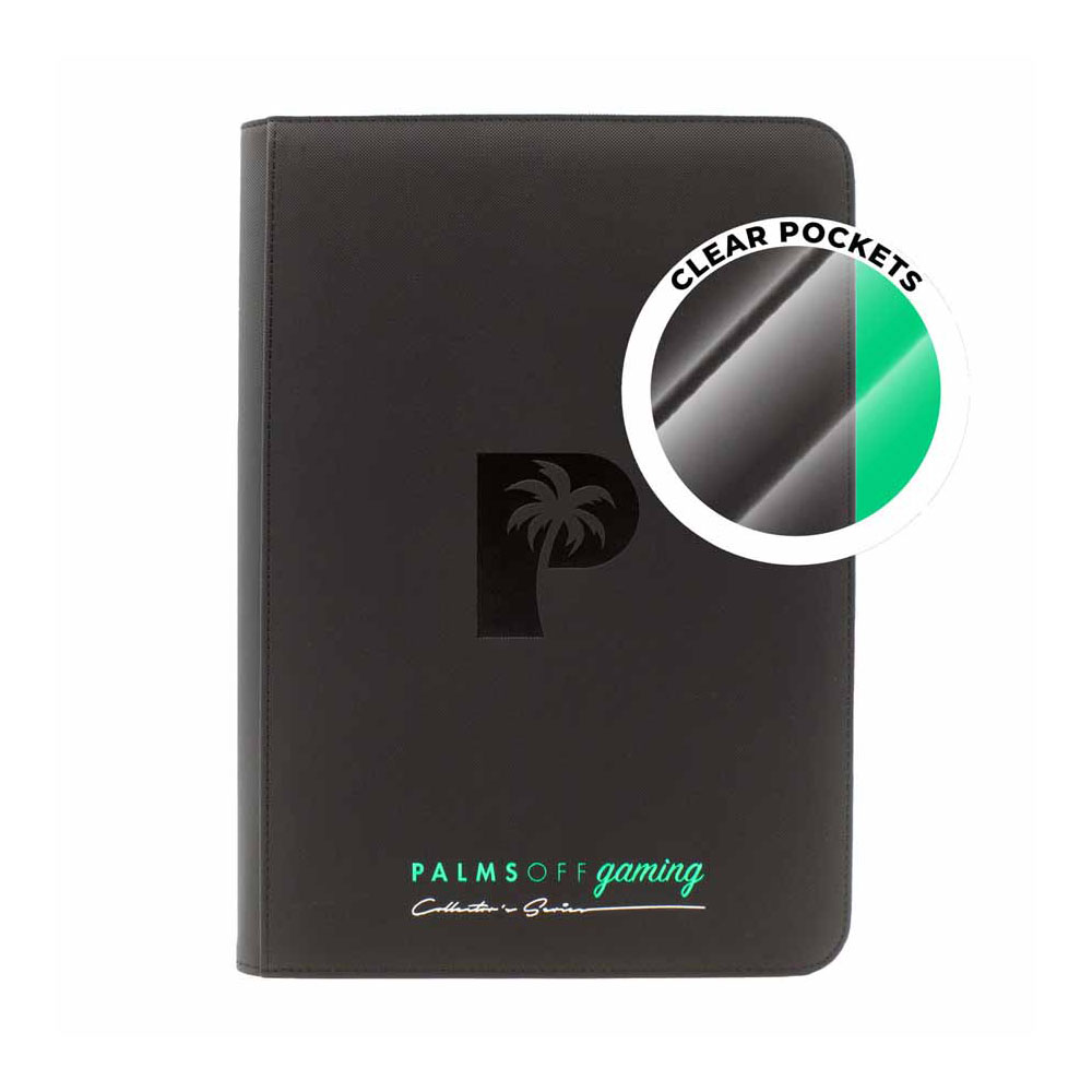 Palms Off Collector’s Series Top Loader Zip Binder - Black