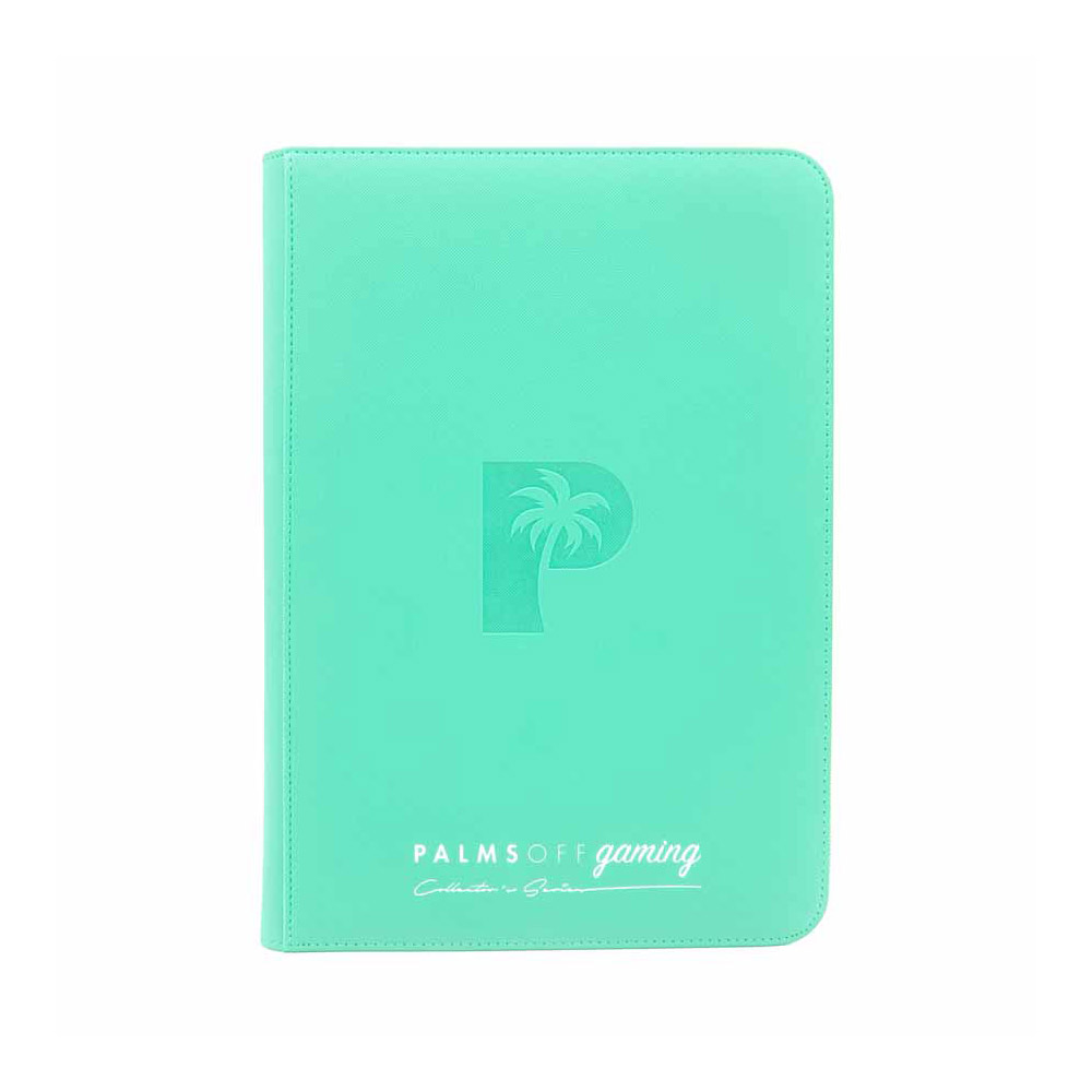 Palms Off Collector’s Series Top Loader Zip Binder - Turquoise